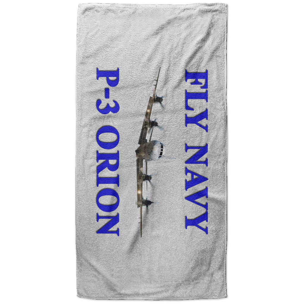 Fly Navy P-3 1 Beach Towel - 37x74