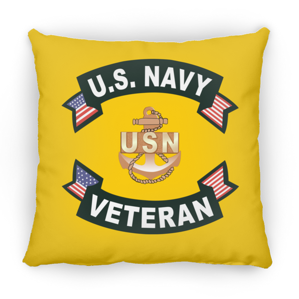 Navy Vet 1 Pillow - Square - 16x16