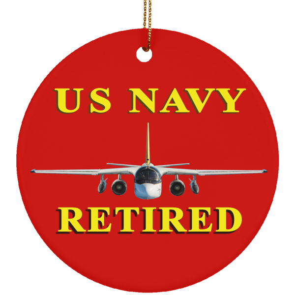 Navy Retired 2 Ornament - Circle