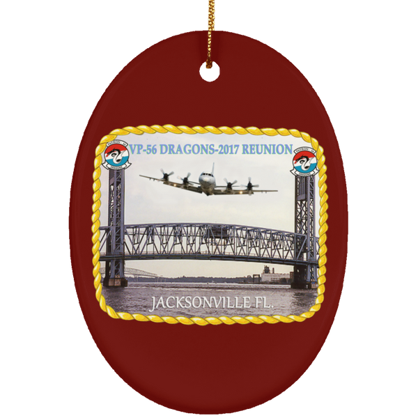 VP-56 2017 Reunion 1 Ornament Ceramic - Oval