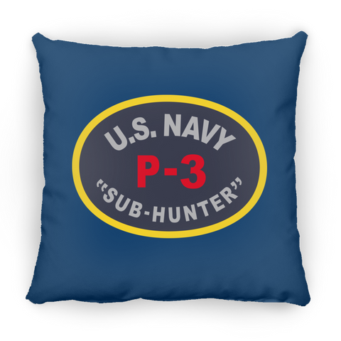P-3 Sub Hunter Pillow - Square - 14x14