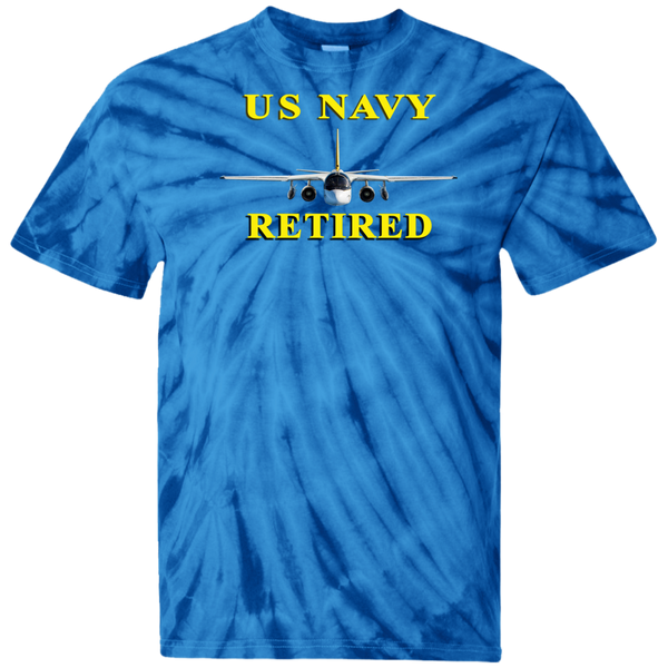 Navy Retired 2 Cotton Tie Dye T-Shirt