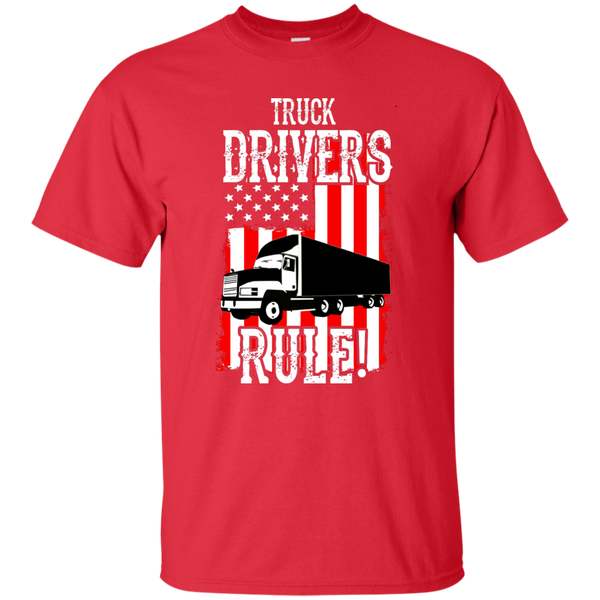Truck Drivers Rule Custom Ultra Cotton T-Shirt