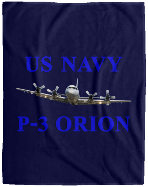 US Navy P-3 1 Blanket - Cozy Plush Fleece Blanket - 60x80