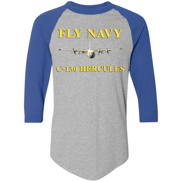 Fly Navy C-130 3 Colorblock Raglan Jersey