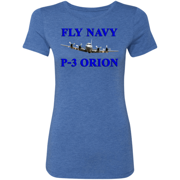 Fly Navy P-3 1 Ladies' Triblend T-Shirt