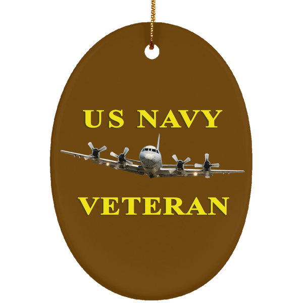 Navy Vet 2 Ornament - Oval