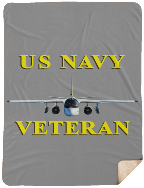 Navy Vet 3 Blanket - Sherpa Blanket - 60x80