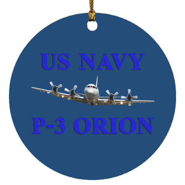 US Navy P-3 1 Ornament Ceramic - Circle