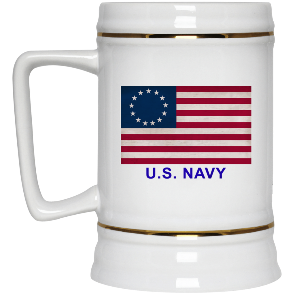 Betsy Ross USN Beer Stein - 22oz