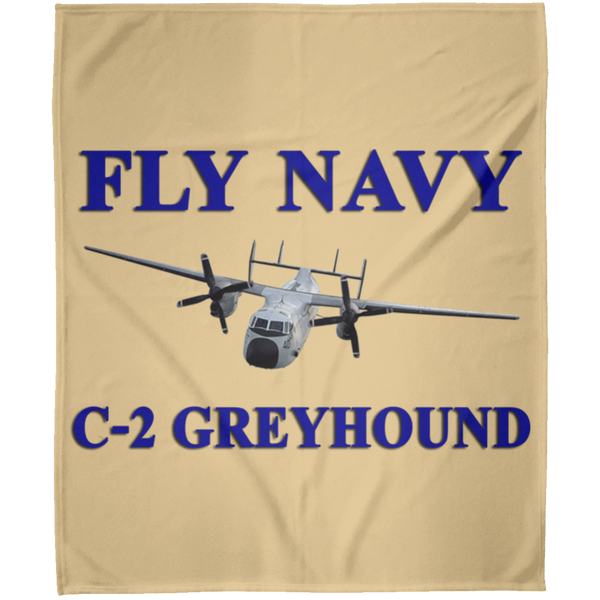 Fly Navy C-2 1 Blanket - Arctic Fleece Blanket 50x60