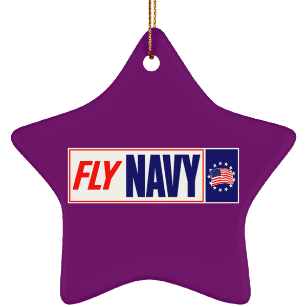 Fly Navy 1 Ornament - Star