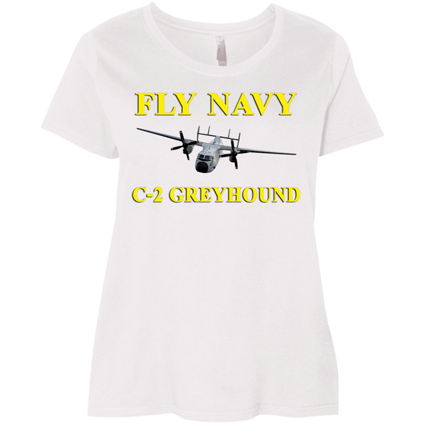 Fly Navy C-2 3 Ladies' Curvy T-Shirt