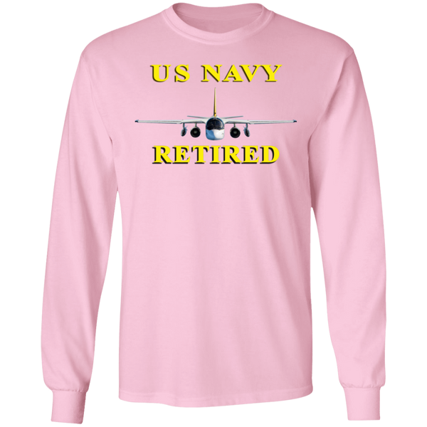 Navy Retired 2 LS Ultra Cotton T-Shirt