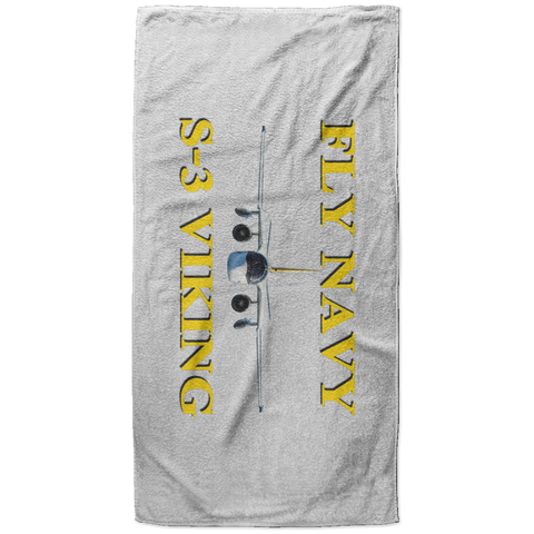 Fly Navy S-3 Beach Towel - 37x74