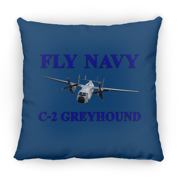 Fly Navy C-2 1 Pillow - Square - 14x14