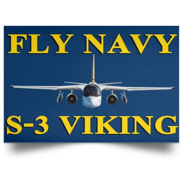 Fly Navy S-3 3 Poster – Landscape