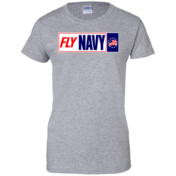 Fly Navy 1 Ladies' Cotton T-Shirt