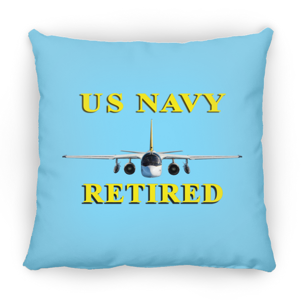 Navy Retired 2 Pillow - Square - 16x16