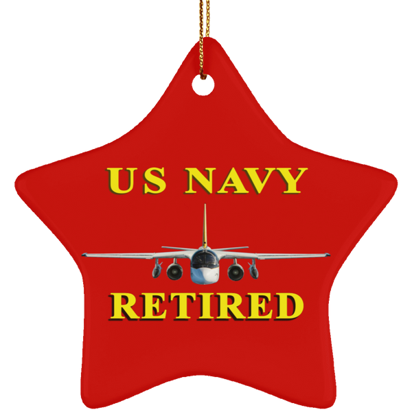 Navy Retired 2 Ornament - Star