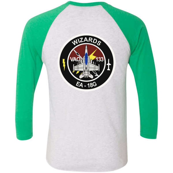 VAQ 133 6c Baseball Raglan T-Shirt