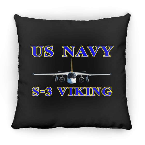 US Navy S-3 1 Pillow - Square - 14x14