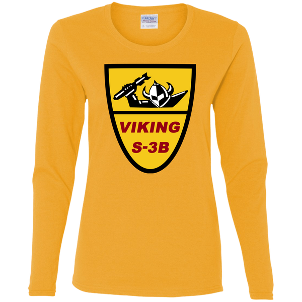 S-3 Viking 1 Ladies' Cotton LS T-Shirt