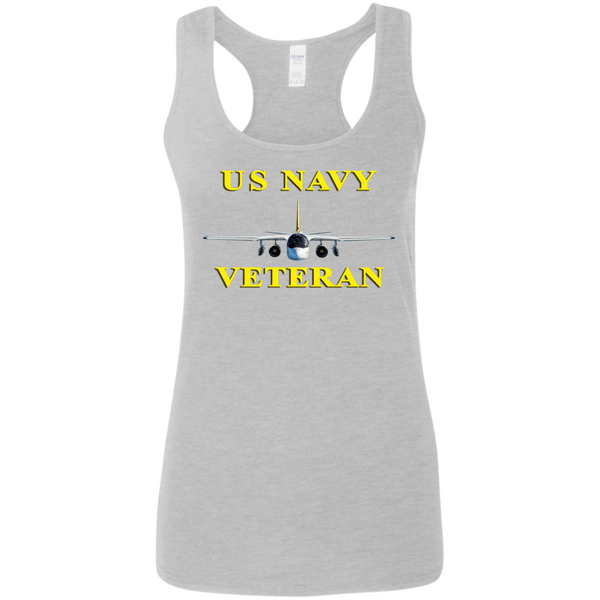 Navy Vet 3 Ladies' Softstyle Racerback Tank