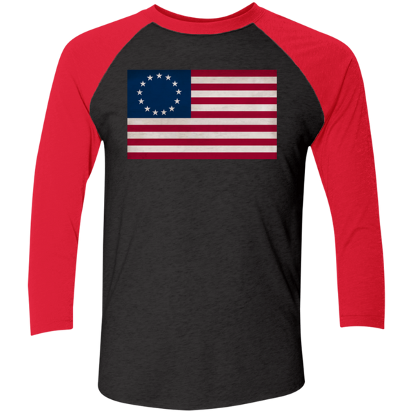 Betsy Ross Flag Baseball Raglan T-Shirt