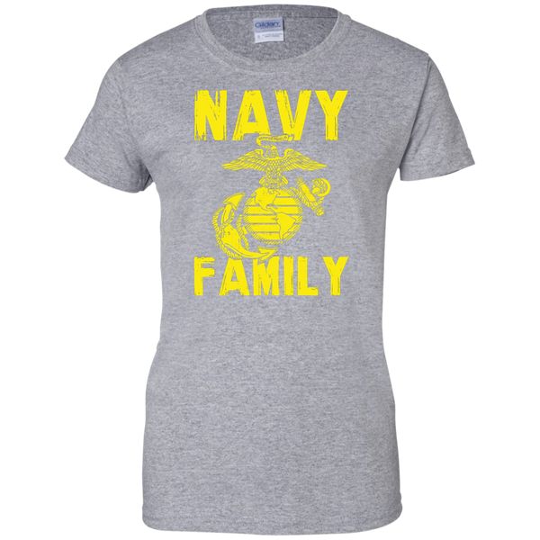 Navy Family Semper Fi Ladies' Cotton T-Shirt