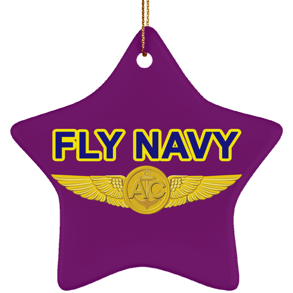 Fly Navy Aircrew Ornament - Star