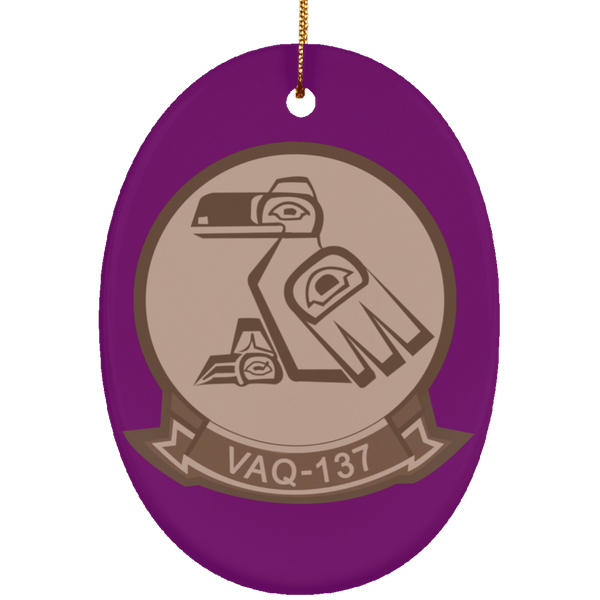 VAQ 137 2 Ornament Ceramic - Oval