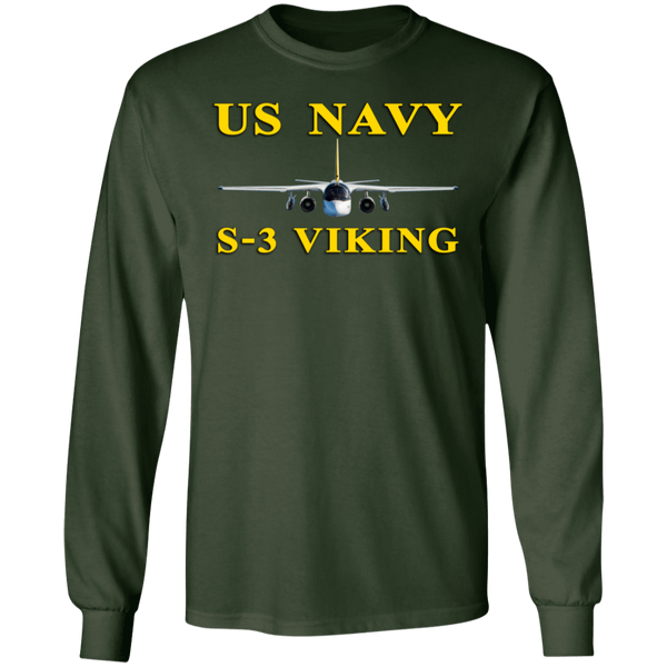 US Navy S-3 3 LS Ultra Cotton T-Shirt