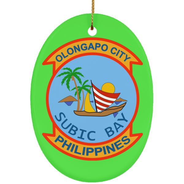 Subic Cubi Pt 04 Ornament - Oval