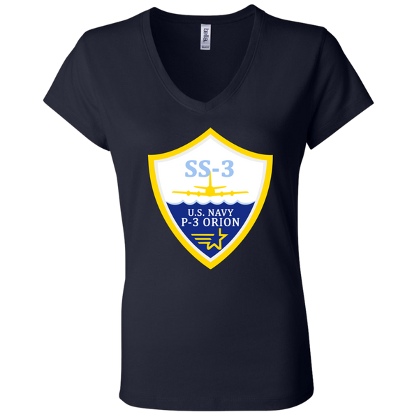 P-3 Orion 3 SS-3 Ladies Jersey V-Neck T-Shirt