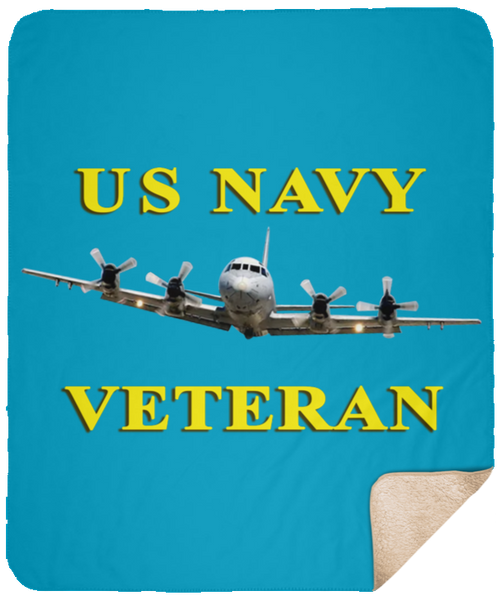 Navy Vet 2 Blanket - Sherpa 50x60