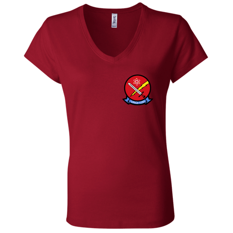 VAQ 129 1a Ladies Jersey V-Neck T-Shirt