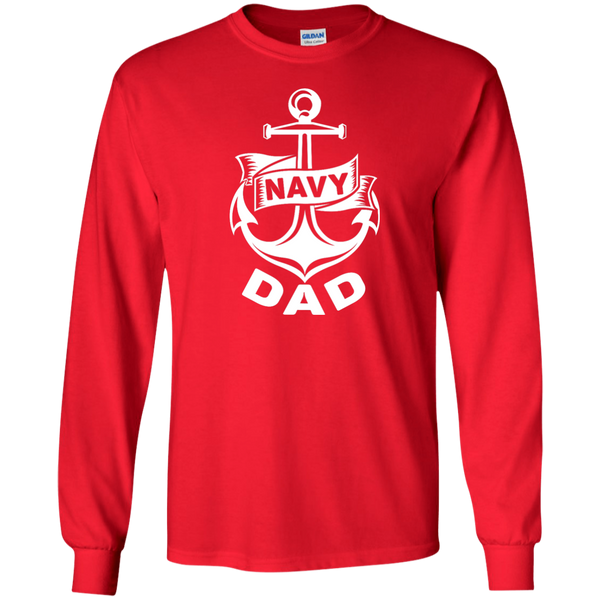 Navy Dad 1 LS Ultra Cotton Tshirt