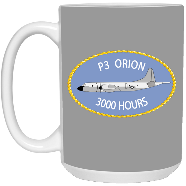 P-3 Orion 9 3000 White Mug - 15oz