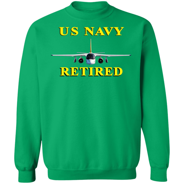 Navy Retired 2 Crewneck Pullover Sweatshirt