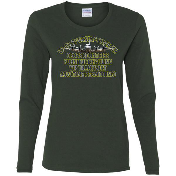 VP 91 8 Ladies' Cotton LS T-Shirt