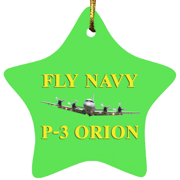 Fly Navy P-3 3 Ornament - Star