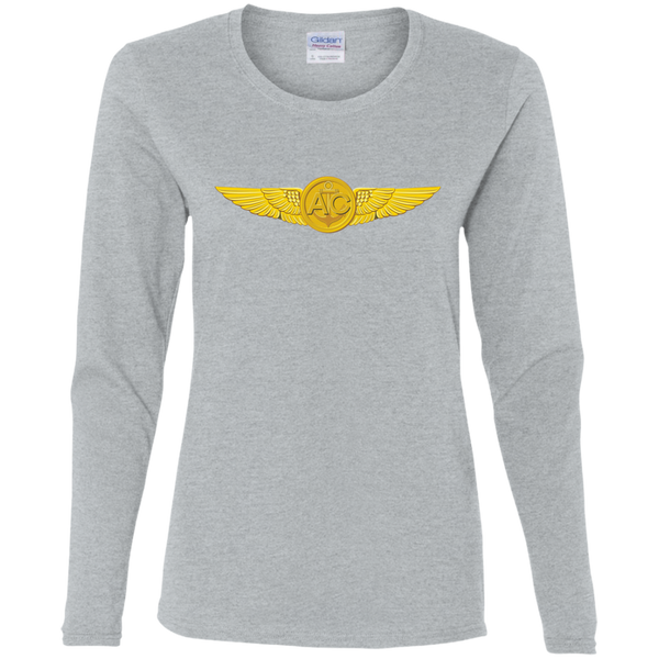 Aircrew 1 Ladies' Cotton LS T-Shirt