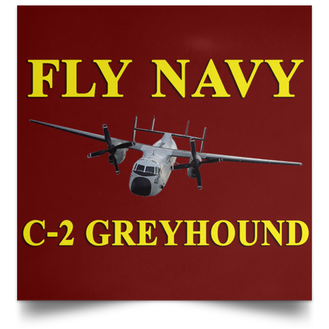 Fly Navy C-2 3 Poster - Square