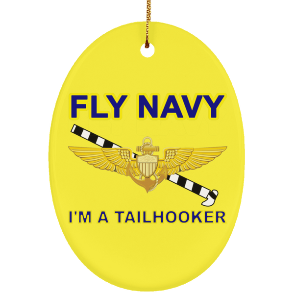 Fly Navy Tailhooker Ornament - Oval