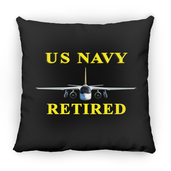 Navy Retired 2 Pillow - Square - 16x16