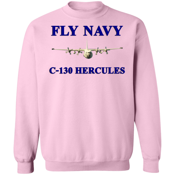 Fly Navy C-130 1 Crewneck Pullover Sweatshirt