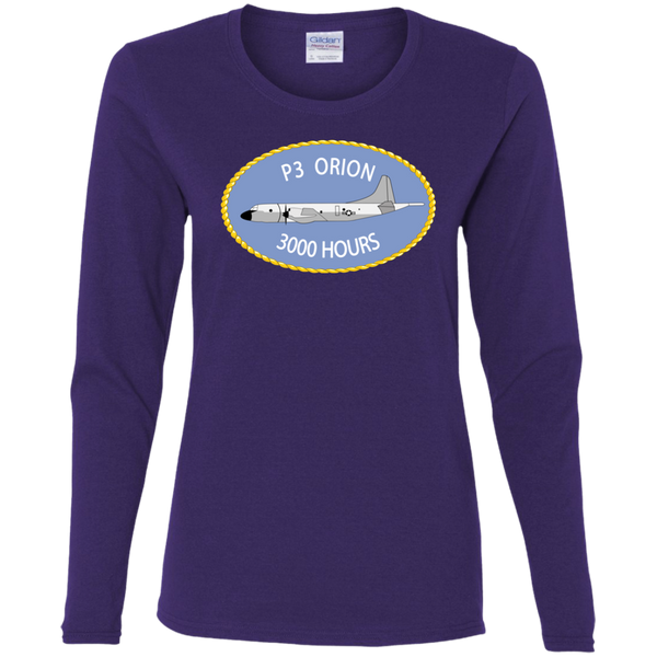 P-3 Orion 9 3000 Ladies' Cotton LS T-Shirt