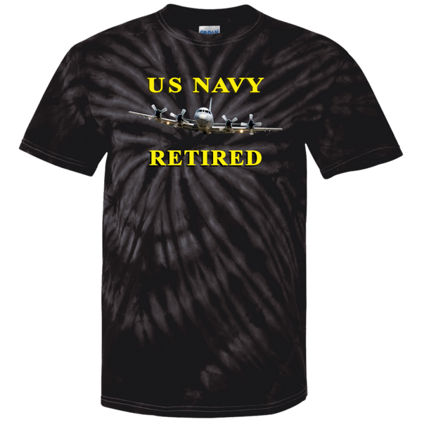 Navy Retired 1 Cotton Tie Dye T-Shirt