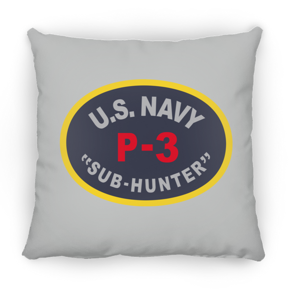 P-3 Sub Hunter Pillow - Square - 16x16